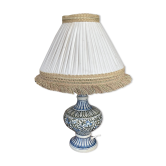 Old Hand-painted ceramic lamp