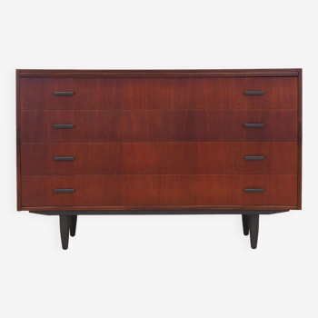 Teak chest of drawers, Danish design, 1970s, production: Denmark