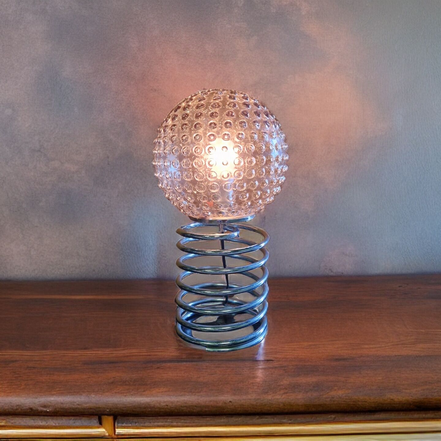 Mid century spiral table lamp, Germany 1960s