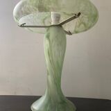 Lampe champignon vintage en pâte de verre