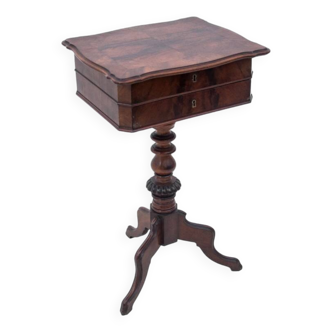 Historic thread table, Northern Europe, circa 1890.
