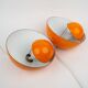 Paire de suspensions danoises Flowerpot de Verner Panton, Louis Poulsen, 1968