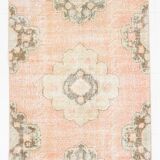 3x12 Vintage Blush Pink Classic Persian Runner Rug, 90x358Cm