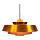 A mid-century Danish hanging lamp in copper by Jo Hammerborg for Fog & Mørup.