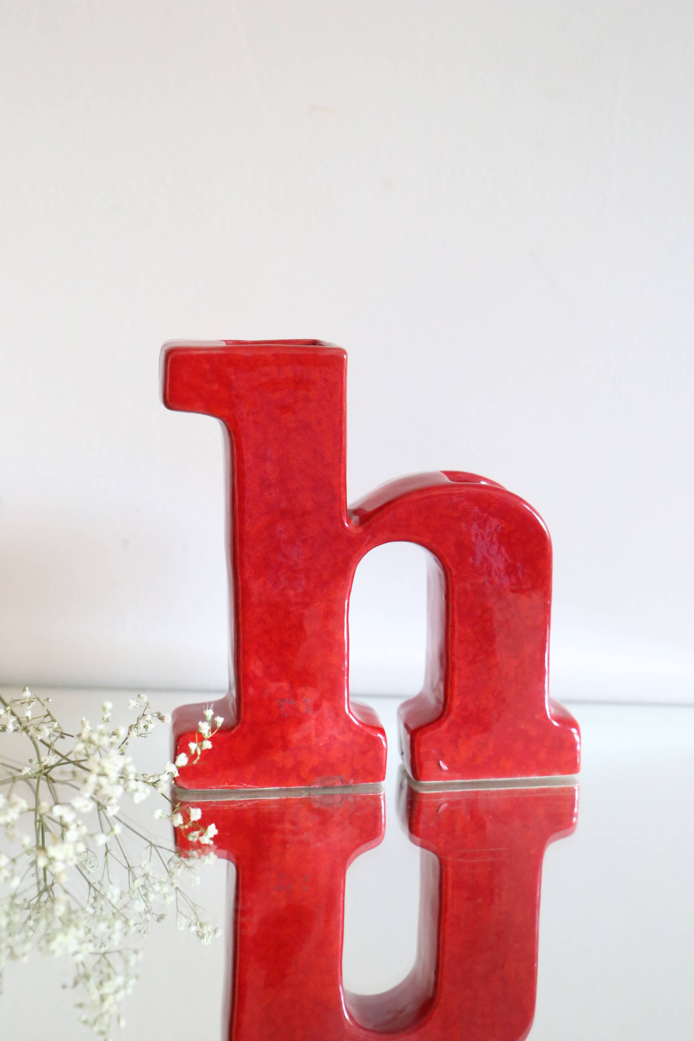 pretty Italian ceramic vase 1970