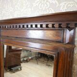Renaissance Revival Mirror in Brown Oak Frame, 1950s