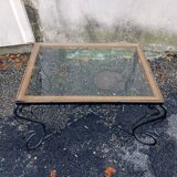 Wrought iron coffee table