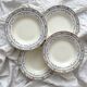 4 deep ironware plates “Colbert” Creil and Montereau