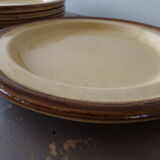 4 flat sandstone plates