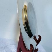 Petrossian silver-plated metal dish, hallmarked, France