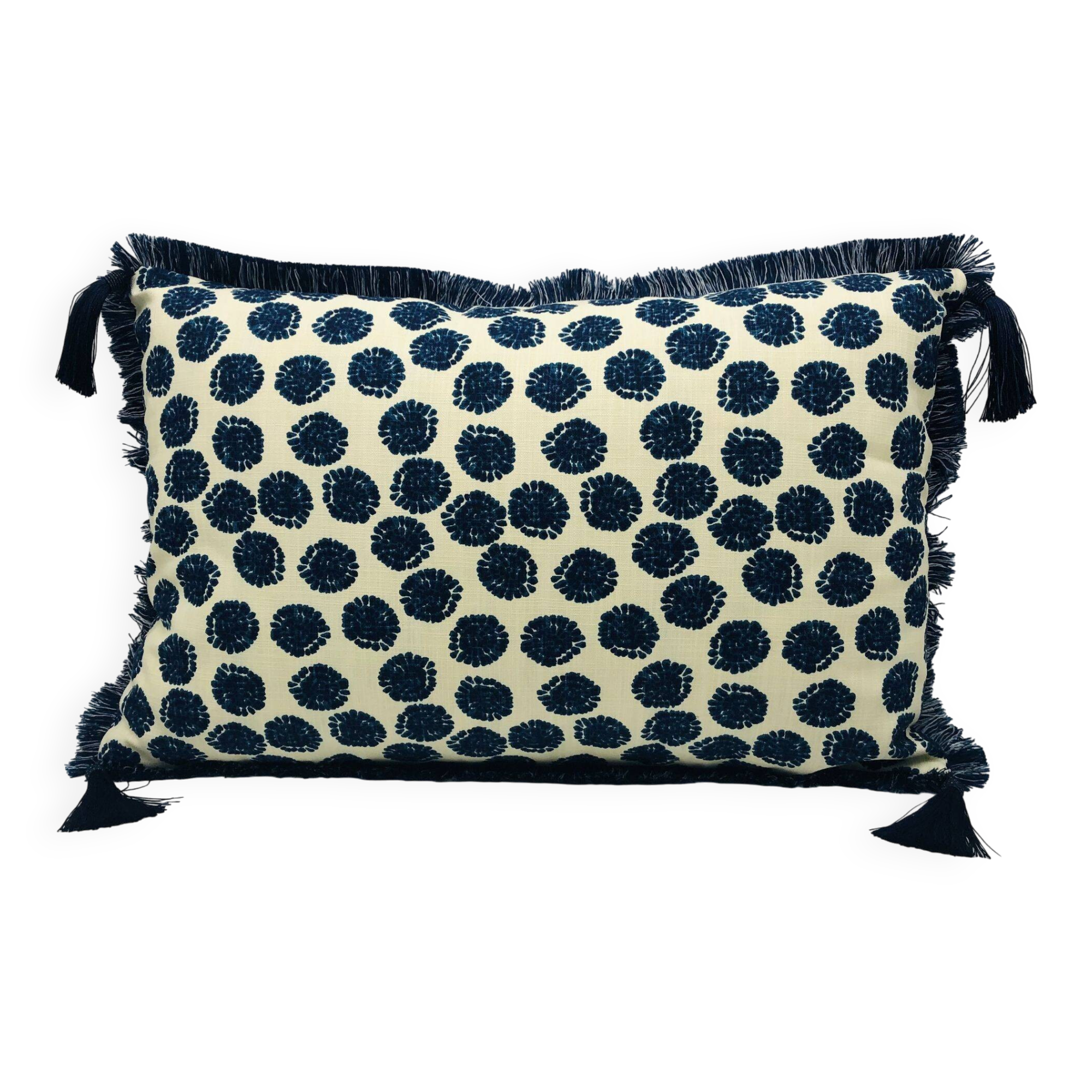 Rectangular cushion, cover and insert. Model "ERICA".