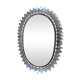 Metal oval mirror