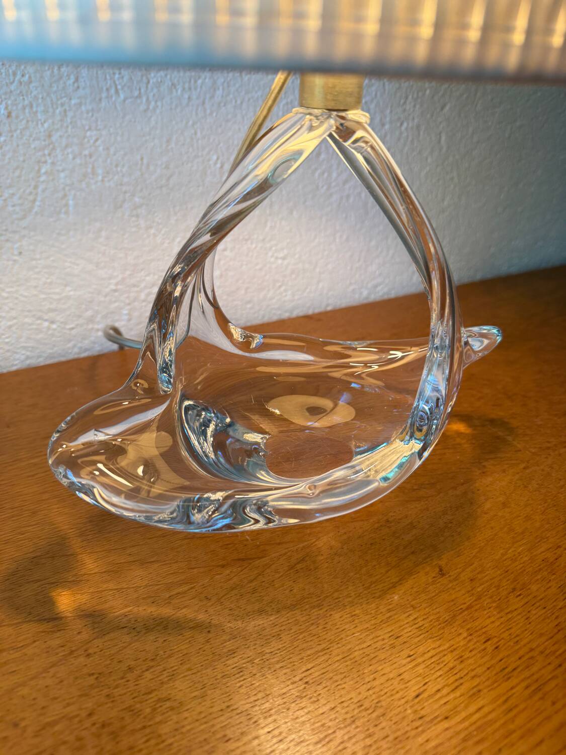 Lampe vide poche cristal années 60