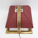 Tommaso Barbi Style Mid-century Modern Italian Brass Table Lamp, 1970s
