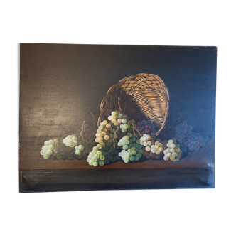 Large still life with grapes