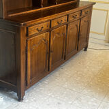 Rustic two-body buffet in oak from the 1960s.