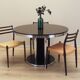 Extendable round table, Italy, 1970s