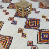 Tapis berbère losanges fait main 295 x 186 cm