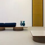Ensemble de salon bois et altuglas 1970