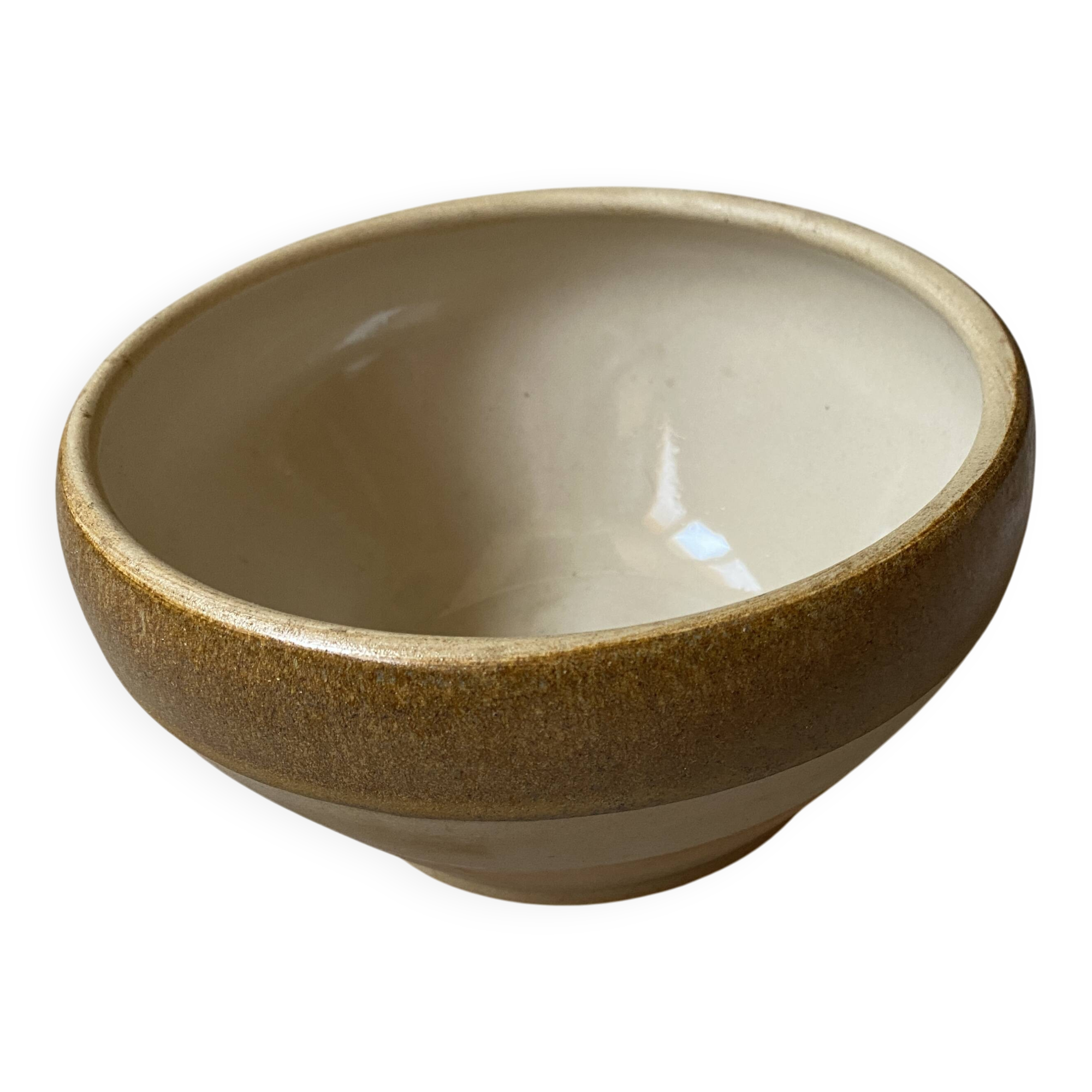 Digoin enamelled stoneware salad bowl