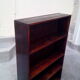Library shelf in dark oak vintage 60s