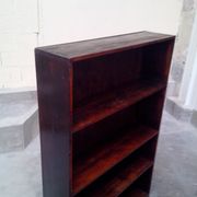 Library shelf in dark oak vintage 60s
