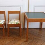 Ensemble chaises enfant et table
