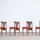 Série de 4 chaises scandinaves vintage 1960