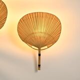 Uchiwa II Wall Lights, Ingo Maurer, Design M, 1973