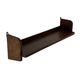 Vintage wooden wall shelve rack bookshelf in oak wood minimalist
