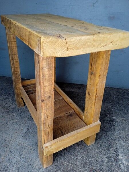 Solid wood work table