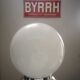 Ceiling lamp / wall lamp old opaline globe white base metal chrome Art Deco 1930 ø 20 cm TBE
