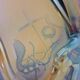Large designer vase, signed Jon Art, modernist, abstract decorations