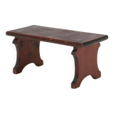 Rustic hand crafted wooden stool, France ca. 1880