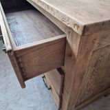 Commode en chene brut