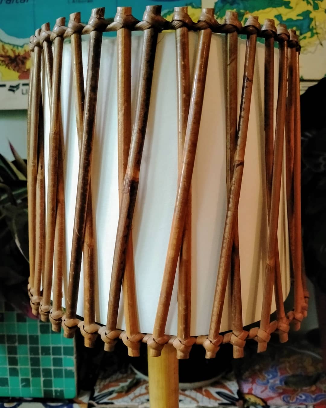 Rattan lamp