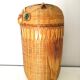 Wicker basket shape owl design 70s