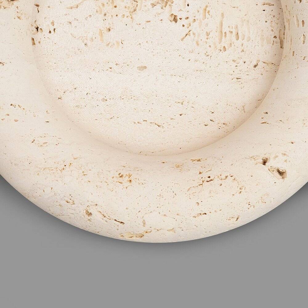 Bol Voltero in travertine by Pier Alessandro Giusti and Egidio Di Rosa for Up & Up, 1970s.