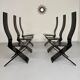 Set of 6 Italian design chairs by Pietro Arosio, postmodern, 1980s.