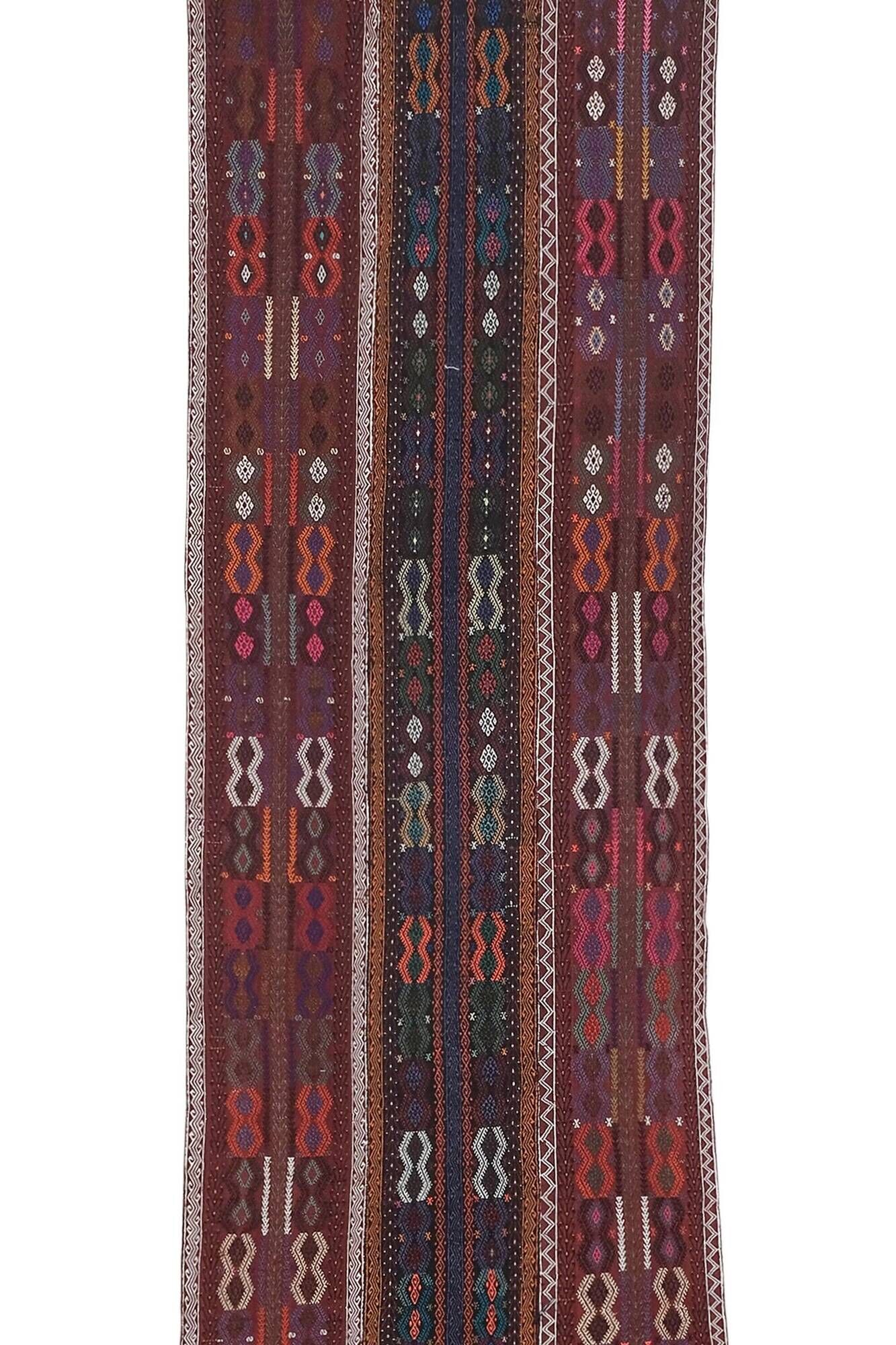 Tapis de couloir turc vintage