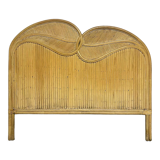 Rattan braiding headboard