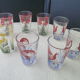 Set de 8 verres gobelets décors sérigraphiés