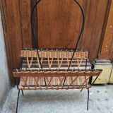 Porte revue métal et osier