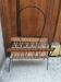 Metal and wicker magazine rack