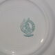 5 Vintage dessert plates Moulin des Loups décor autumn leaves