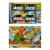 Blue Gottlieb Pinball Machine