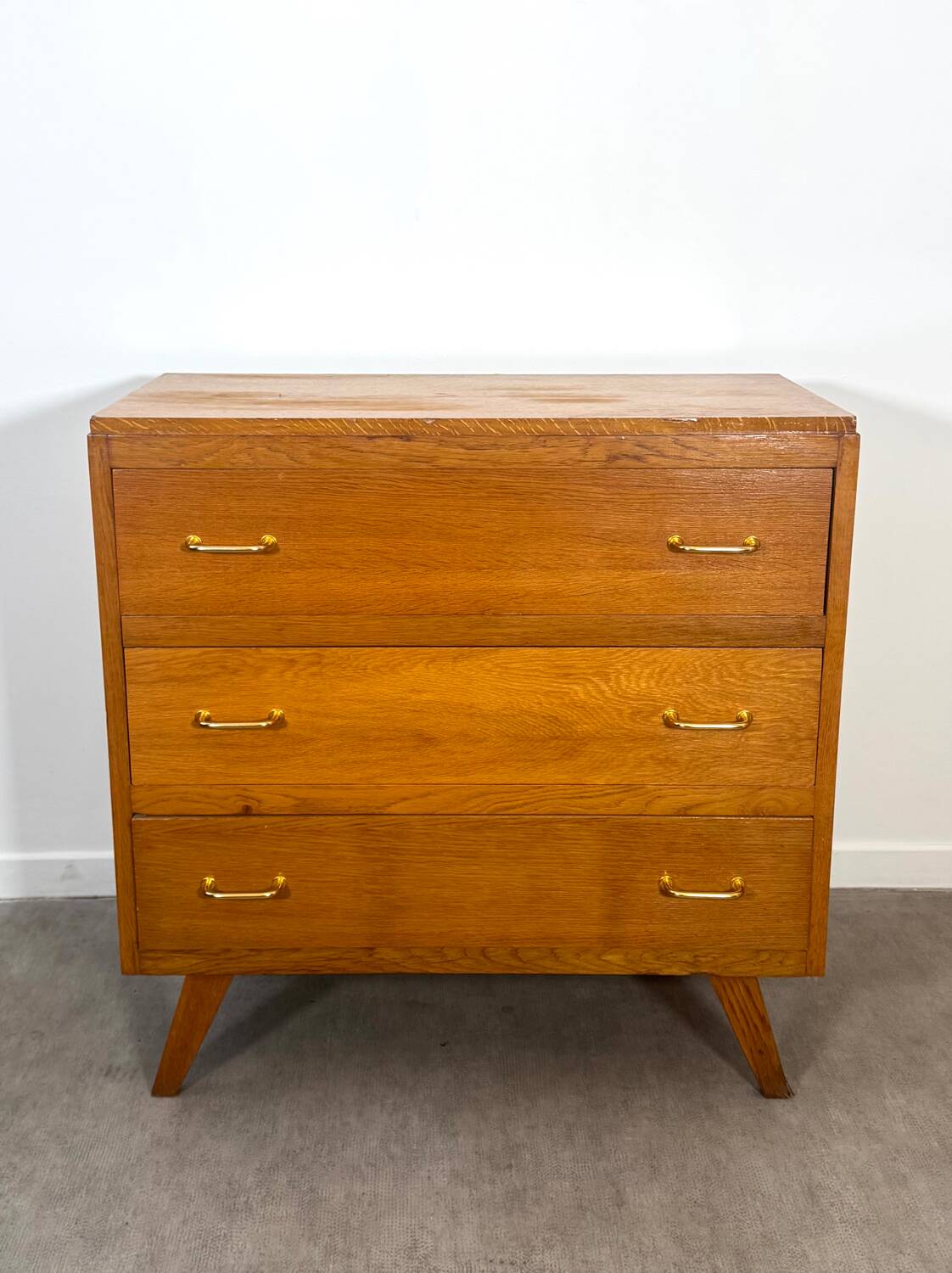 Commode vintage pieds compas