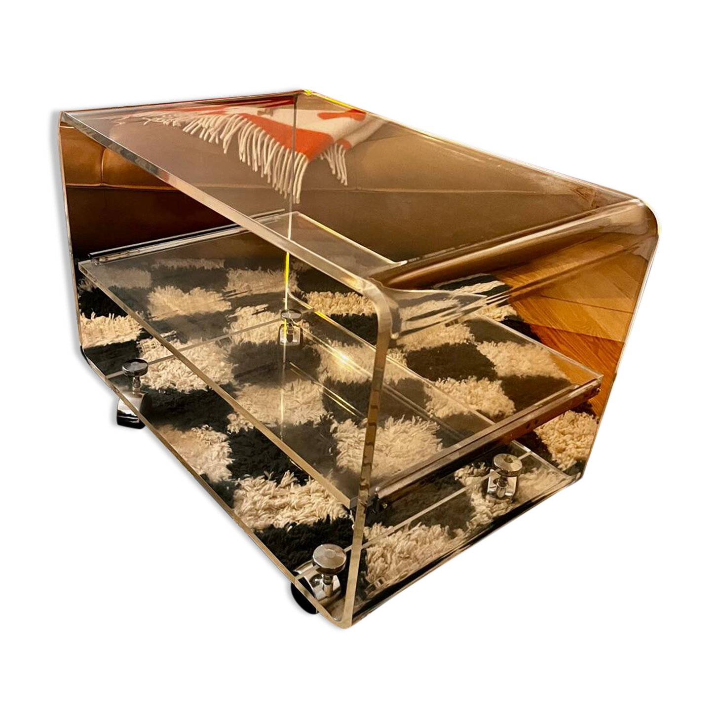 Plexiglass coffee table