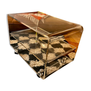 table basse en plexiglas