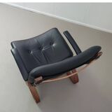 2 x leather lounge chairs